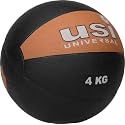 USI Universal 787PVH Rubber 4Kg Medicine Ball High Bounce, Textured Finish, Strong Core, Better Balance, Made Rubber with Textured Surface, High Bounce,