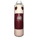 USI Universal Boxing Bag, Punching Bag, 626V 120cm Leather Filled Boxing Bag for Boxing, Martial Art, Kickboxing Training, Chain Included, D-Ring at Bottom, Dia 37cm (120cm (4 Ft), Weight 40 Kg)