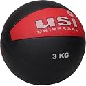 USI Universal Medicine Ball, 787PVH Rubber 3Kg Medicine Ball High Bounce, Textured Finish, Strong Core, Better Balance, Made Rubber with Textured Surface, High Bounce
