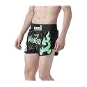 Usi Universal Muay Thai Black and Green Shorts