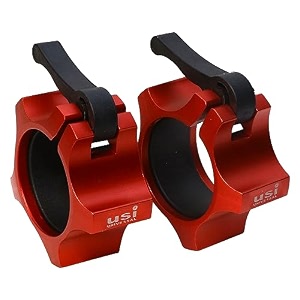 usi universal olympic barbell collars ljal aluminium olympic bar locks quick release 234 olympic barbell clamps barbell locking clamps bar weight plates collar clips for workout weightlifting