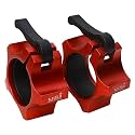 USI Universal Olympic Barbell Collars, LJAL Aluminium Olympic Bar Locks Quick Release 2" Olympic Barbell Clamps, Barbell Locking Clamps Bar Weight Plates Collar Clips for Workout Weightlifting