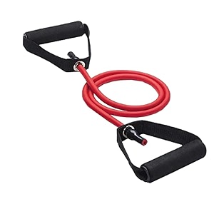 usi universal irt resistance band tpr amp foam handle exercise tube for resistance training physical therapy home workouts fitness pilates boxing strength training medium