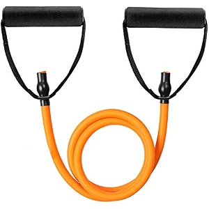 usi universal toning tube irt light resistance band tpr amp foam handle exercise tube for resistance training physical therapy home workouts fitness pilates boxing strength training