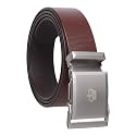 USL Men39s Leather Auto Lock Brown Belt