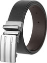 USL Men Casual Black Genuine Leather Reversible