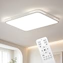 USOR LED Ceiling Light, 48W Ultra Thin Rectangular Flush Mount Panel, 3CCT Selectable, Dimmable with Remote, Modern Low Profile Light for Bedroom, Kitchen, Living Room, Dining Room, Hallway