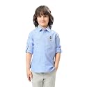 USPA Kids Boys Oxford Solid Regular fit