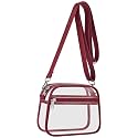 USPECLARE Clear Bag for Stadium Events Clear Sports Fan Handbags Purses