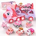 usrela Toys for 2 3 Year Old Girl, 7 in 1 Truck Birthday