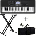 USS CTX-870 CTX-870 CASIO + CARRY CASE + DOUBLE PIPE STAND Digital Portable Keyboard