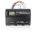 USTAR Upgraded RV 6536A3351 Digital Thermostat Compatible with Coleman Mach, Two-Stage Digital Thermostat Fit for Heat Pump and Gas Furnace, Wall-Mounted Black