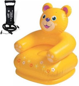 ustar usabn14 premium qulaity for yours kids stars age 0-5years primium world famus teddy animal shape inflatable air chairhawa wali kursi with three valve heavy duty manual air pumpbest seller people choice gift for kids age 0- 5 years kids and baby teddy animal chair comfirtable and enjoyble likes and loved by yours kids and babies best gift for your growing kids inflatable sofa chair inflatable toy pump
