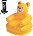 USTAR (USA*BN14) PREMIUM QULAITY FOR YOURS KIDS STARS ,AGE 0-5YEARS PRIMIUM WORLD FAMUS TEDDY ANIMAL SHAPE INFLATABLE AIR CHAIR(HAWA WALI KURSI) WITH THREE VALVE HEAVY DUTY MANUAL AIR PUMP.BEST SELLER ,PEOPLE CHOICE GIFT FOR 