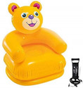 USTAR (USA*BN32) PREMIUM QULAITY FOR YOURS KIDS STARS ,AGE 0-5YEARS PRIMIUM WORLD FAMUS TEDDY ANIMAL SHAPE INFLATABLE AIR CHAIR(HAWA WALI KURSI) WITH THREE VALVE HEAVY DUTY MANUAL AIR PUMP.BEST SELLER ,PEOPLE CHOICE GIFT FOR 