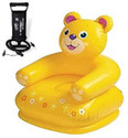 USTAR (USA*BN33) PREMIUM QULAITY FOR YOURS KIDS STARS ,AGE 0-5YEARS PRIMIUM WORLD FAMUS TEDDY ANIMAL SHAPE INFLATABLE AIR CHAIR(HAWA WALI KURSI) WITH THREE VALVE HEAVY DUTY MANUAL AIR PUMP.BEST SELLER ,PEOPLE CHOICE GIFT FOR 
