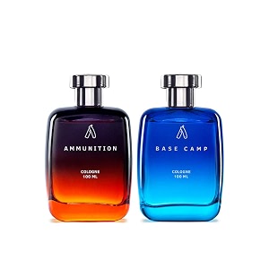 ustraa base camp cologne - 100ml - perfume for men  cool crispy mountain freshness for day amp ammunition cologne 100 ml  perfume for men  long lasting perfume  intense dark fragrance for night