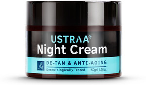 ustraa night cream de-tan dermatologically tested with niacinamide-no harmful chemical