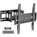 USX MOUNT Full Motion TV Wall Mount for Most 32-70 inch TVs up to 99 lbs, Wall Mount Bracket with Dual Articulating Arms, Swivel, Tilt, Max VESA 400x400mm, TV Mount Fits 12”/16” Wood Studs