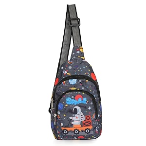 utazo mini cross kids bag for boys amp girls  cartoon print colourful crossbody bag  waterproof amp washable  adjustable strap  kids school picnic amp return gift