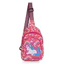 Utazo Mini Cross Kids Bag for Boys & Girls | Cartoon Print Colourful Crossbody Bag | Waterproof & Washable | Adjustable Strap | Kids School, Picnic & Return Gift