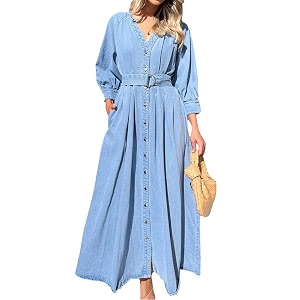 utcoco Womens 2025 Fall Winter Denim Shirt