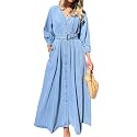 utcoco Womens 2025 Fall Winter Denim Shirt