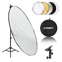 UTEBIT 43"/110cm Photography Reflector with Stand & Clamp