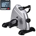 Uten Mini Exercise Bike, Uten Under Desk Bike Pedal Exerciser, Silver