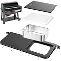 Utheer Front Folding Shelf for Weber Searwood XL 600, 35 x 12.5 in