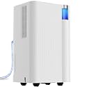 Uthfy 3000 Sq.Ft Dehumidifier, Max 38 Pint/Day Home Basement Dehumidifier with Drain Hose, 24H On/Off Timer, Child Lock, 3 Color Ambient Light, Quiet Portable for Whole House, Bedroom,Living Room,Dorm
