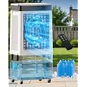 Uthfy 3200CFM Swamp Cooler, 3-IN-1 Evaporative Air Cooler with 8 Gal Detachable Water Tank, 120° Oscillation, Remote, 12H Timer, 41" Portable Air Conditioner for Home Garage Patio