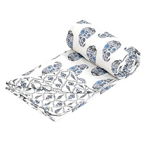 dohar double bed cotton 100 cotton reversible ac blanket cotton double bed cotton quilt single 180 gsm cotton dohar light weight soft blanket