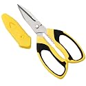 BoFuYuan Utility Scissors All Purpose heavy duty 8-Inch Yellow