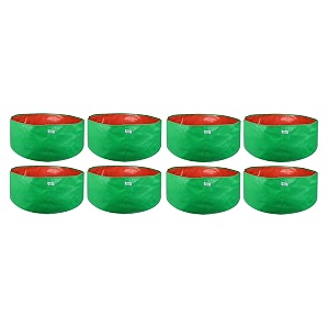 utkarsh 200 gsm uv treated durable green hdpe plant grow bags for indooroutdoor balconyterrace gardening  planter grow bags for leafy vegetable amp flower plants  24x12 inch pack of 8