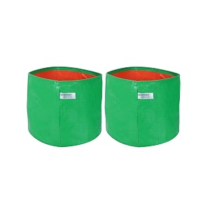 utkarsh 200 gsm uv treated durable green hdpe plant grow bags for indooroutdoor balconyterrace gardening  planter grow bags for leafy vegetable amp flower plants  9x9 inch pack of 2