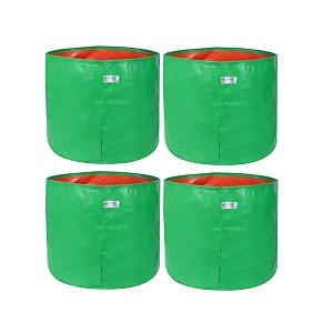 utkarsh 200 gsm uv treated durable green hdpe plant grow bags for indooroutdoor balconyterrace gardening  planter grow bags for leafy vegetable amp flower plants  12x12 inch pack of 4
