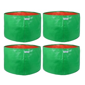 utkarsh 200 gsm uv treated durable green hdpe plant grow bags for indooroutdoor balconyterrace gardening  planter grow bags for leafy vegetable amp flower plants  15x12 inch pack of 4