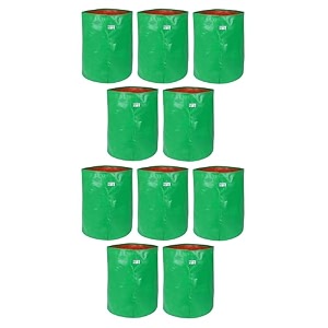 utkarsh 200 gsm uv treated durable green hdpe plant grow bags for indooroutdoor balconyterrace gardening  planter grow bags for leafy vegetable amp flower plants  12x18 inch pack of 10