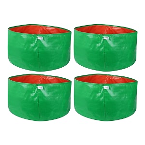 utkarsh 200 gsm uv treated durable green hdpe plant grow bags for indooroutdoor balconyterrace gardening  planter grow bags for leafy vegetable amp flower plants  18x12 inch pack of 4
