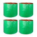 UTKARSH 200 GSM UV Treated Durable Green HDPE Plant Grow Bags for Indoor/Outdoor, Balcony/Terrace Gardening | Planter Grow Bags for Leafy Vegetable &amp; Flower Plants | 24X24 Inch, Pack of 4
