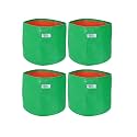 UTKARSH 200 GSM UV Treated Durable Green HDPE Plant Grow Bags for Indoor/Outdoor, Balcony/Terrace Gardening | Planter Grow Bags for Leafy Vegetable &amp; Flower Plants | 9X9 Inch, Pack of 4