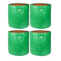 UTKARSH 200 GSM UV Treated Durable Green HDPE Plant Grow Bags for Indoor/Outdoor, Balcony/Terrace Gardening | Planter Grow Bags for Leafy Vegetable &amp; Flower Plants | 12X15 Inch, Pack of 4