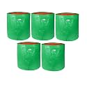 UTKARSH 200 GSM UV Treated Durable Green HDPE Plant Grow Bags for Indoor/Outdoor, Balcony/Terrace Gardening | Planter Grow Bags for Leafy Vegetable &amp; Flower Plants | 12X15 Inch, Pack of 5