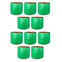 UTKARSH 200 GSM UV Treated Durable Green HDPE Plant Grow Bags for Indoor/Outdoor, Balcony/Terrace Gardening | Planter Grow Bags for Leafy Vegetable &amp; Flower Plants | 24X24 Inch, Pack of 10