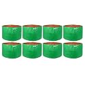 UTKARSH 200 GSM UV Treated Durable Green HDPE Plant Grow Bags for Indoor/Outdoor, Balcony/Terrace Gardening | Planter Grow Bags for Leafy Vegetable &amp; Flower Plants | 15X12 Inch, Pack of 8