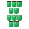 UTKARSH 200 GSM UV Treated Durable Green HDPE Plant Grow Bags for Indoor/Outdoor, Balcony/Terrace Gardening | Planter Grow Bags for Leafy Vegetable &amp; Flower Plants | 18X24 Inch, Pack of 10