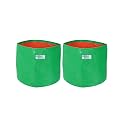 UTKARSH 200 GSM UV Treated Durable Green HDPE Plant Grow Bags for Indoor/Outdoor, Balcony/Terrace Gardening | Planter Grow Bags for Leafy Vegetable &amp; Flower Plants | 9X9 Inch, Pack of 2