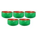 UTKARSH 200 GSM UV Treated Durable Green HDPE Plant Grow Bags for Indoor/Outdoor, Balcony/Terrace Gardening | Planter Grow Bags for Leafy Vegetable &amp; Flower Plants | 24X12 Inch, Pack of 5