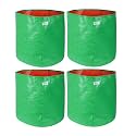 UTKARSH 200 GSM UV Treated Durable Green HDPE Plant Grow Bags for Indoor/Outdoor, Balcony/Terrace Gardening | Planter Grow Bags for Leafy Vegetable &amp; Flower Plants | 18X18 Inch, Pack of 4